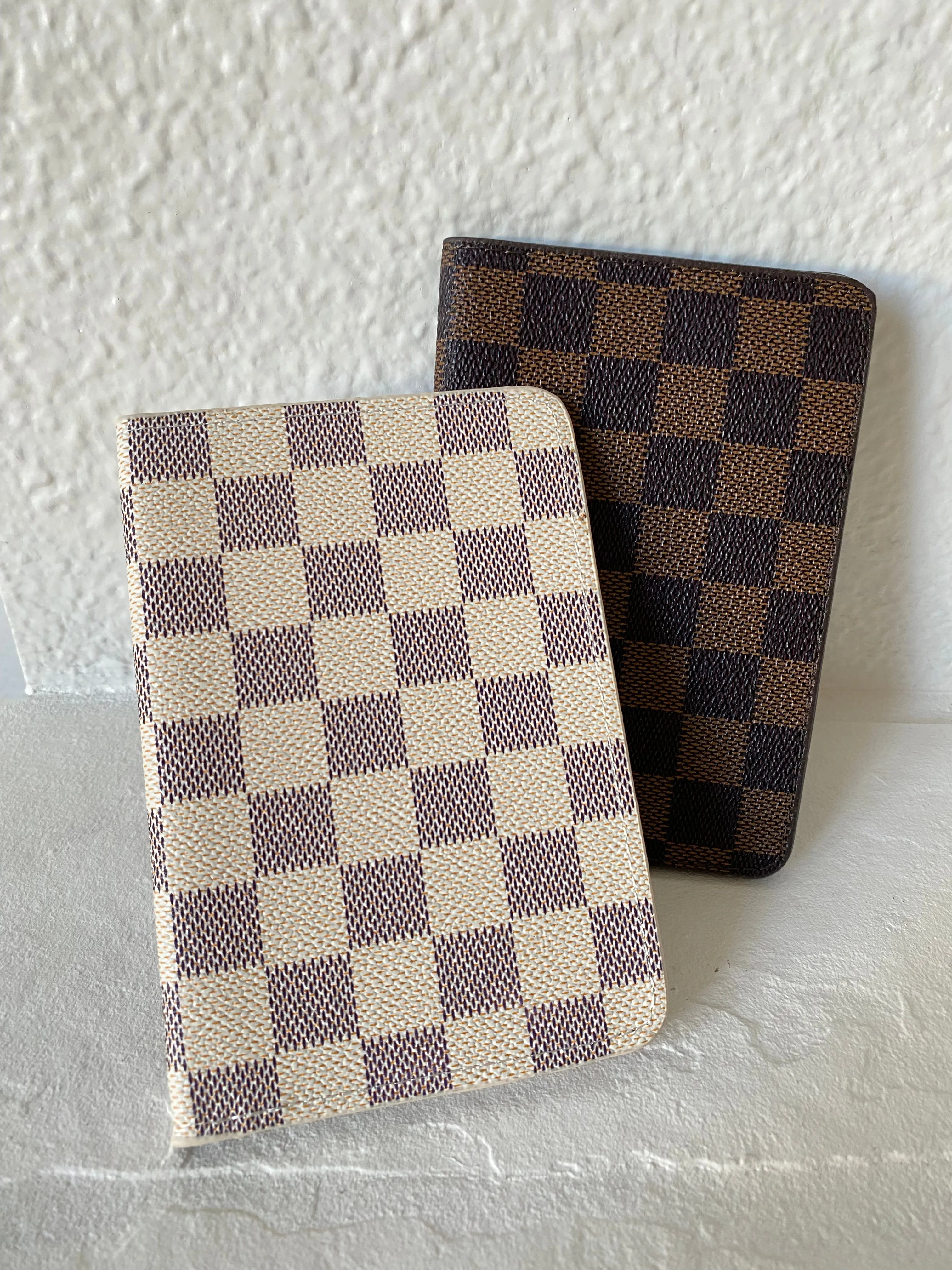 Checkered Passport Holder