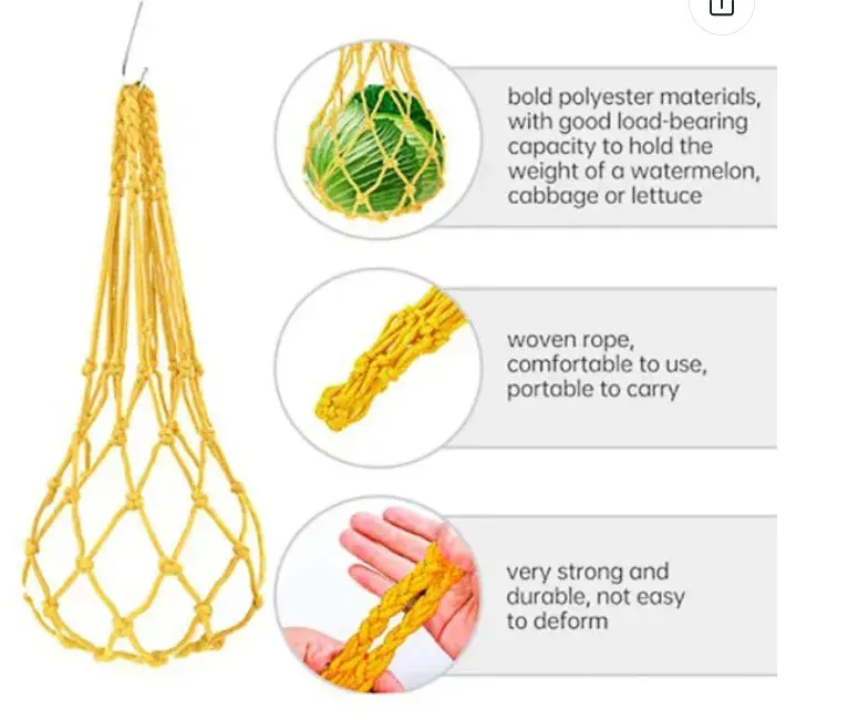 Chicken Fruit And Vegetable Net String Bag Treat Feeding Tool