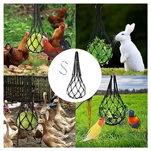 Chicken Fruit And Vegetable Net String Bag Treat Feeding Tool