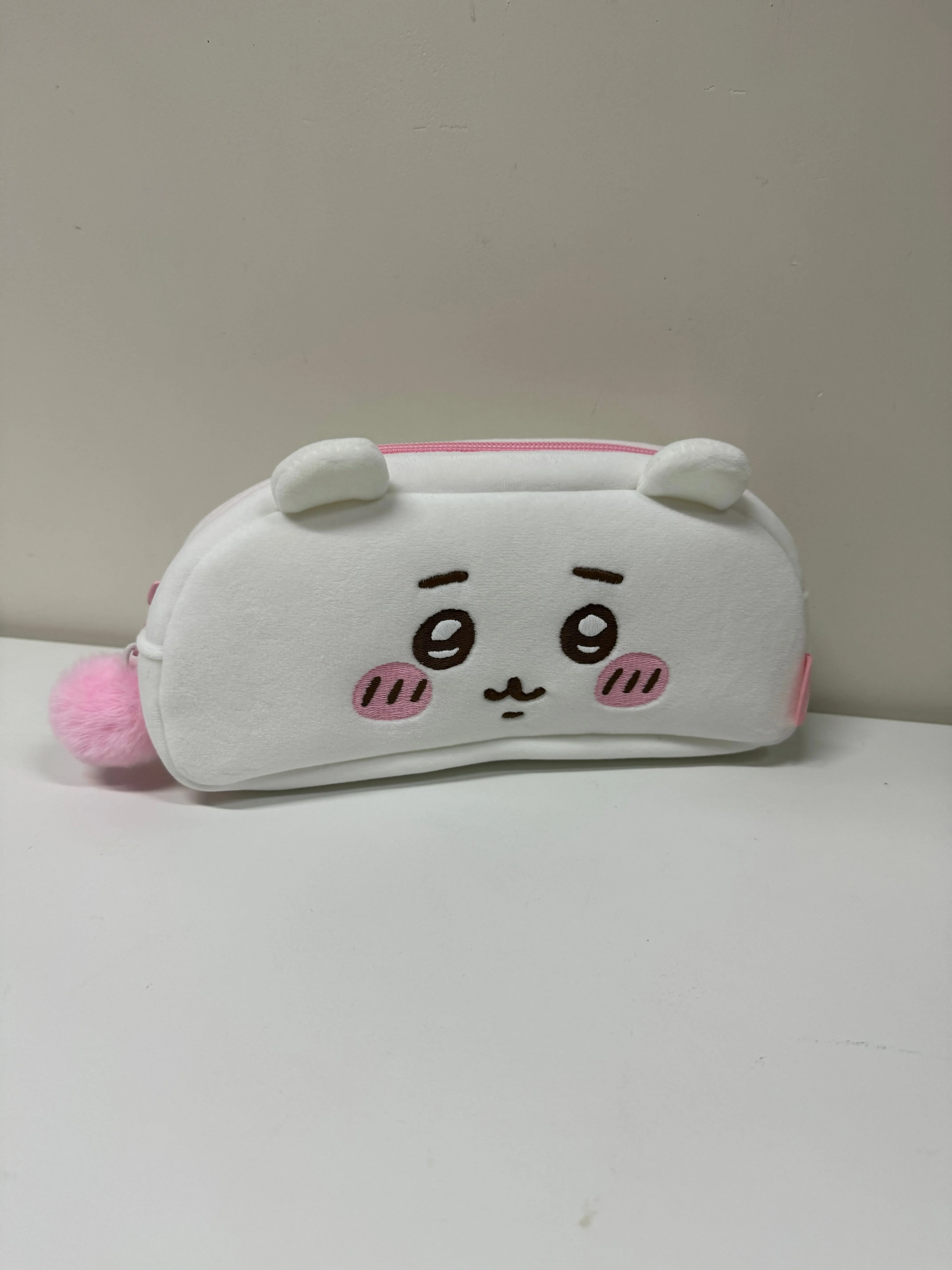 ChiiKawa X Miniso | ChiiKawa Hachiware Usagi Plush Pencil Bag - Kawaii items Room Decoration