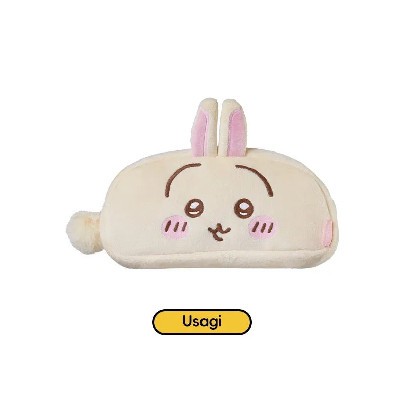 ChiiKawa X Miniso | ChiiKawa Hachiware Usagi Plush Pencil Bag - Kawaii items Room Decoration