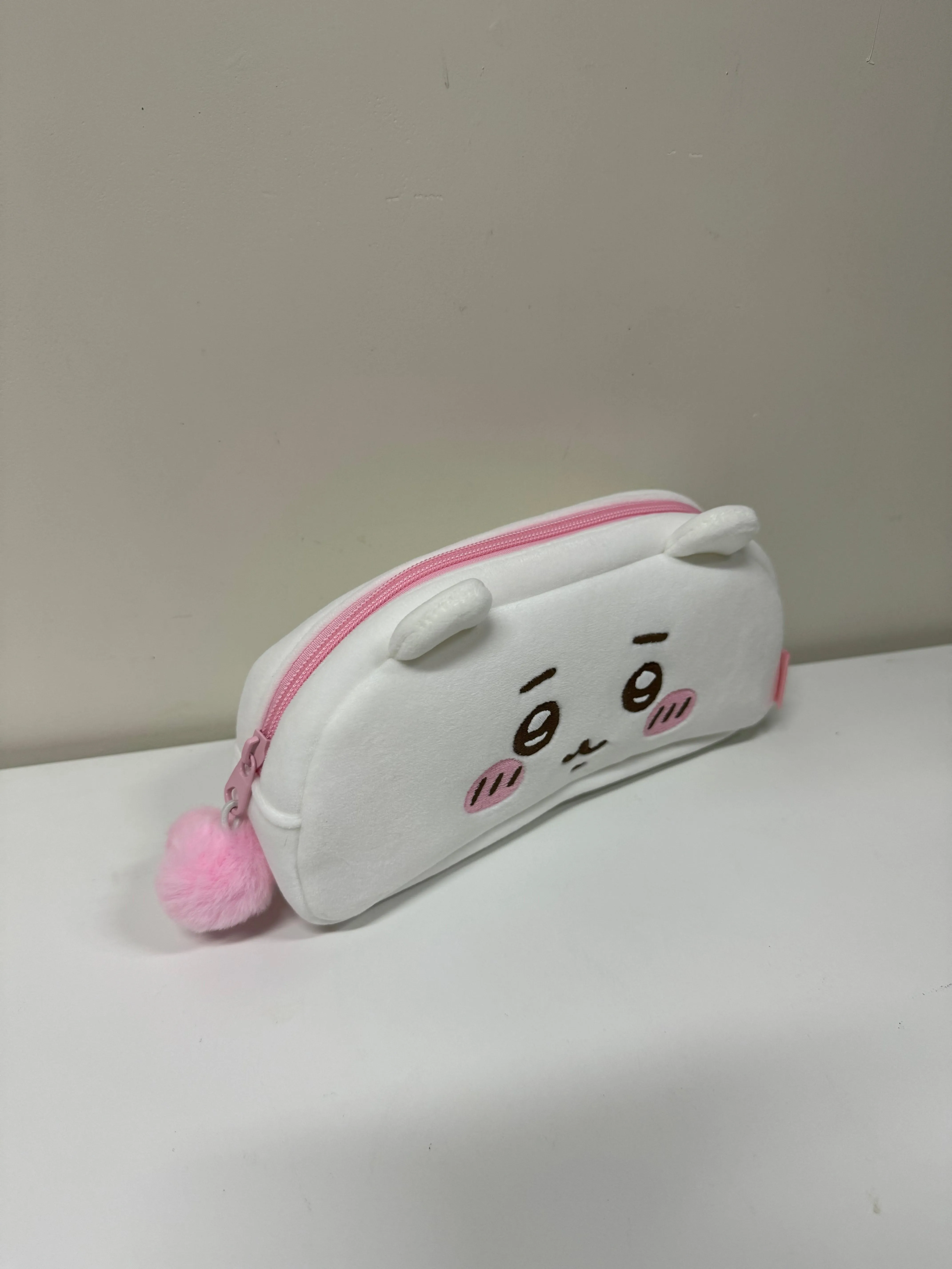 ChiiKawa X Miniso | ChiiKawa Hachiware Usagi Plush Pencil Bag - Kawaii items Room Decoration