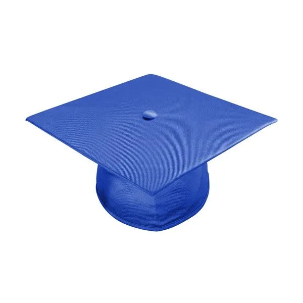 Child Shiny Royal Blue Graduation Cap & Gown - Preschool & Kindergarten