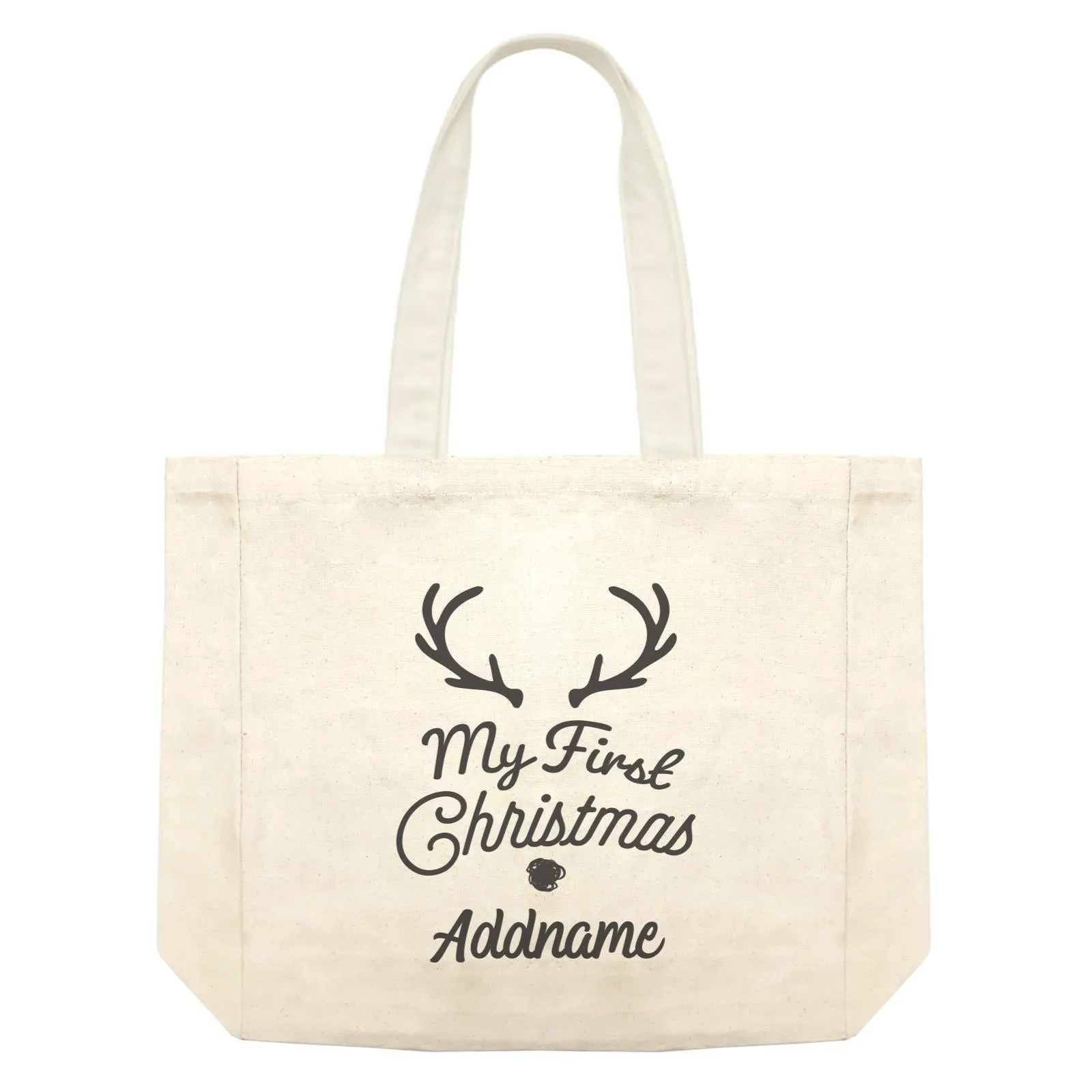 Christmas Series Antler My First Chistmas Shopping Bag