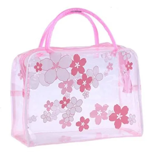 Clear Makeup Bag - Floral