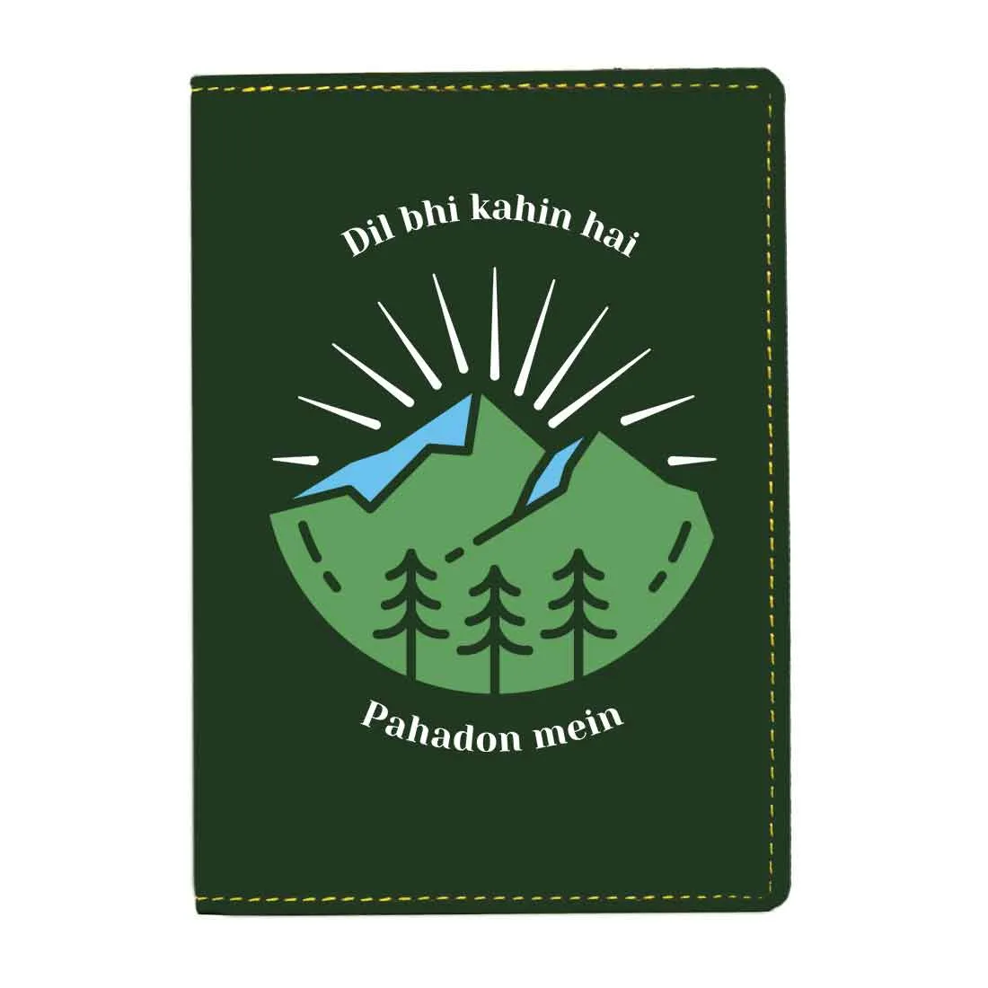 Cool Passport Holder Faux Leather Custom Covers for Passports - Pahadon Mein