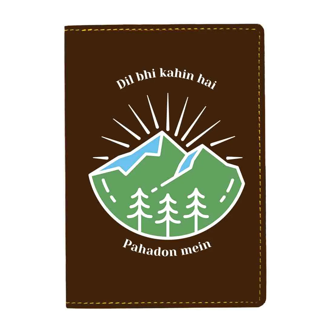 Cool Passport Holder Faux Leather Custom Covers for Passports - Pahadon Mein