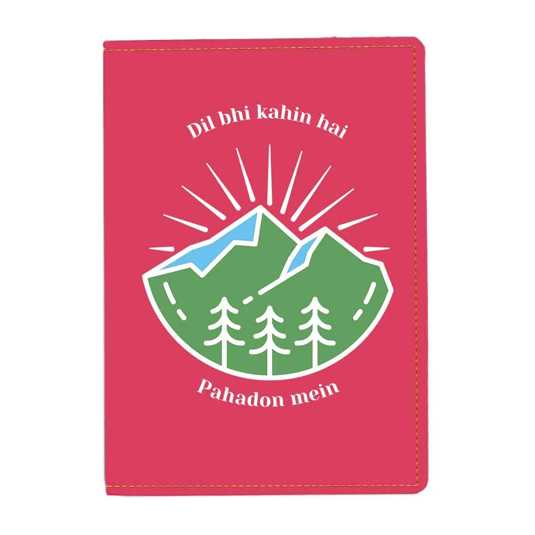 Cool Passport Holder Faux Leather Custom Covers for Passports - Pahadon Mein