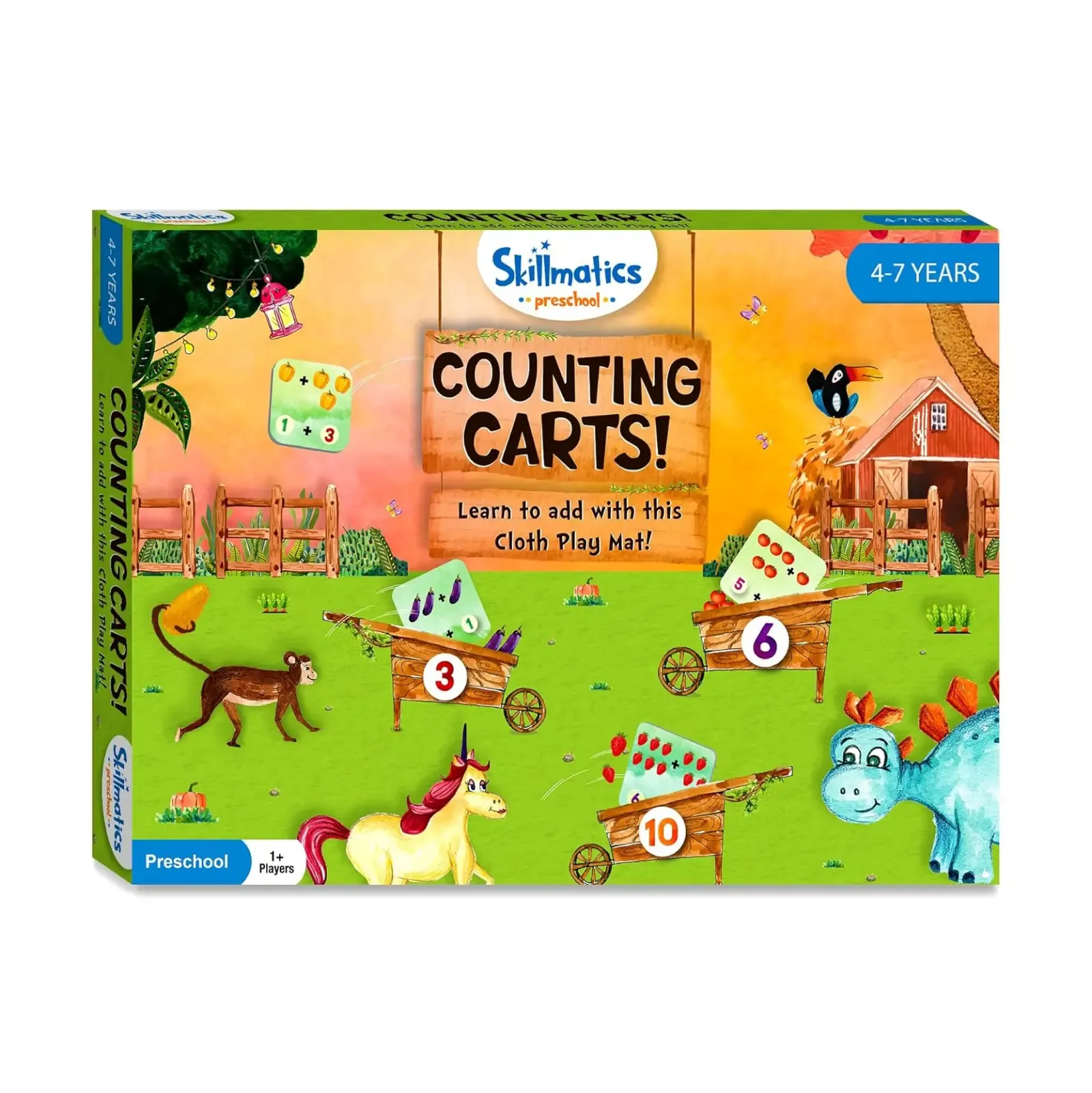 Counting Carts | Activity Play Mat (ages 4-7)