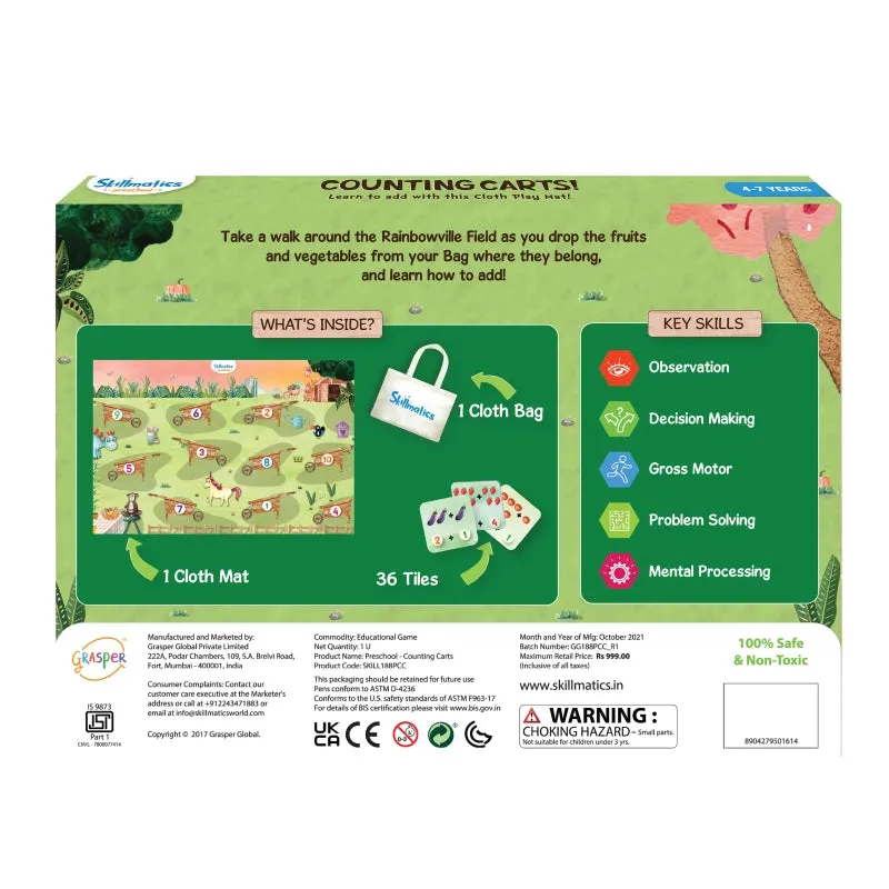 Counting Carts | Activity Play Mat (ages 4-7)