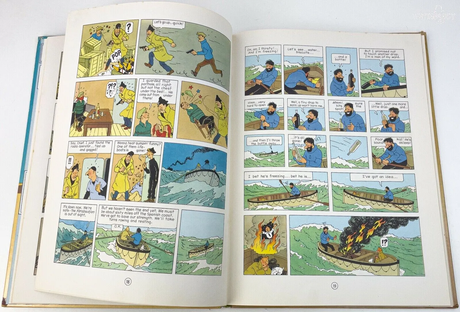 CRAB WITH THE GOLDEN CLAWS Golden Press 1959 1st USA Edition Hardback Tintin book