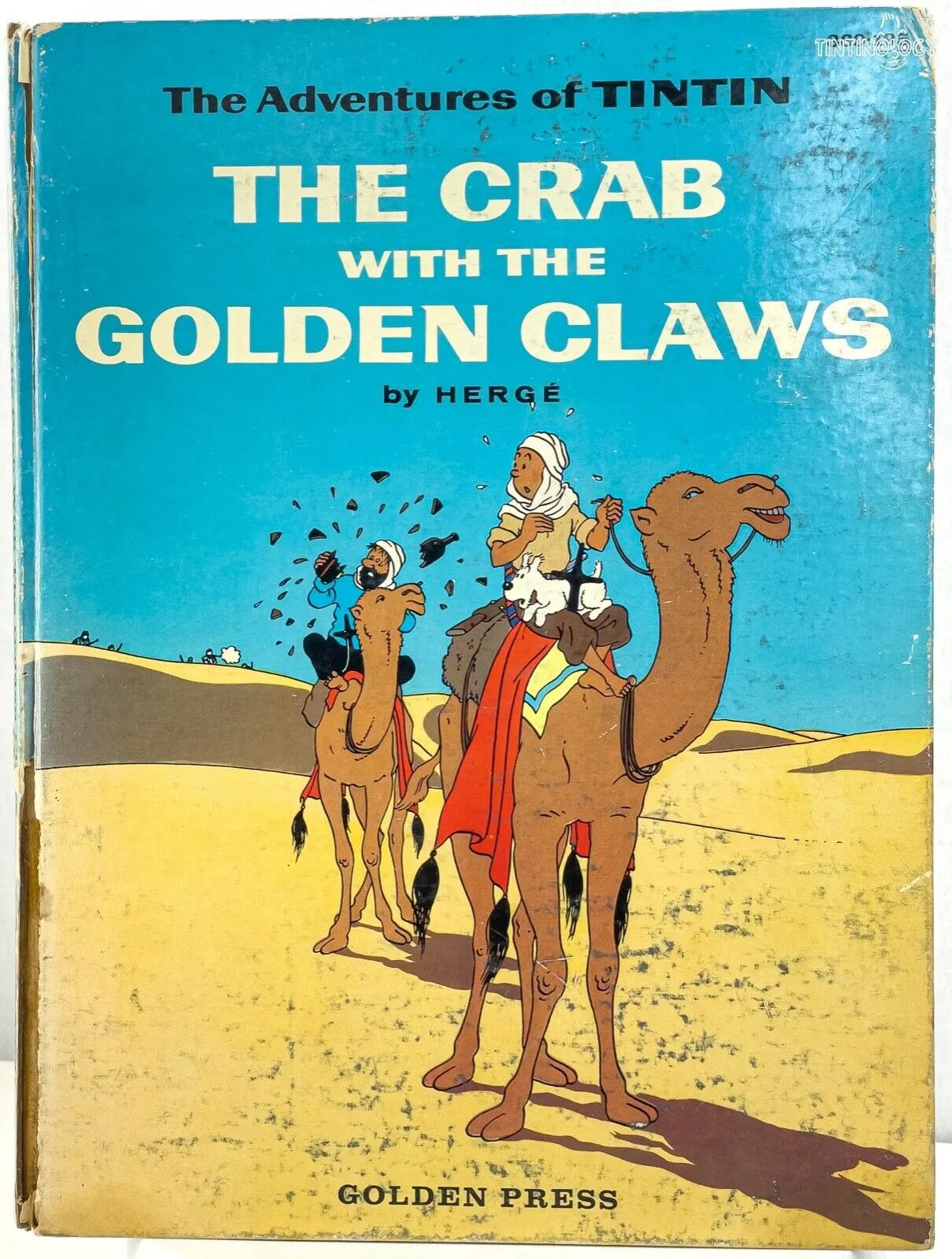 CRAB WITH THE GOLDEN CLAWS Golden Press 1959 1st USA Edition Hardback Tintin book