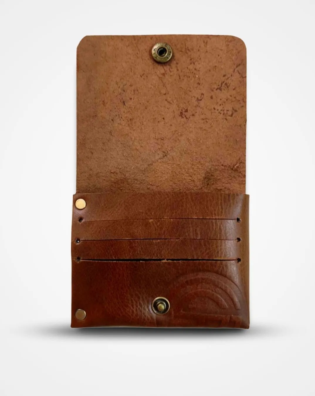 CRUSHED TAN NATIVE BATUA - SLIM LEATHER WALLET