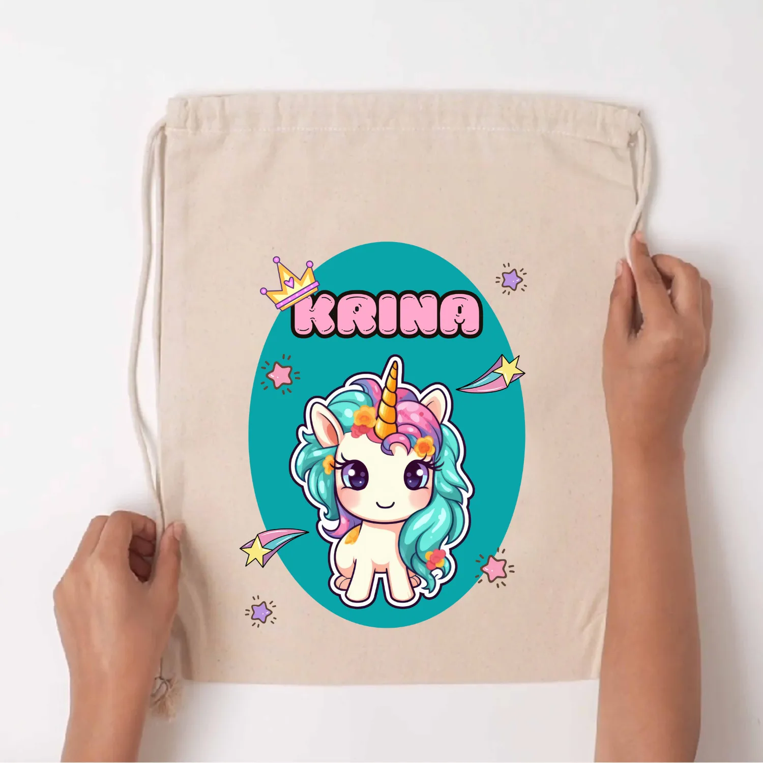 Custom Drawstring Bag - Magical Unicorn