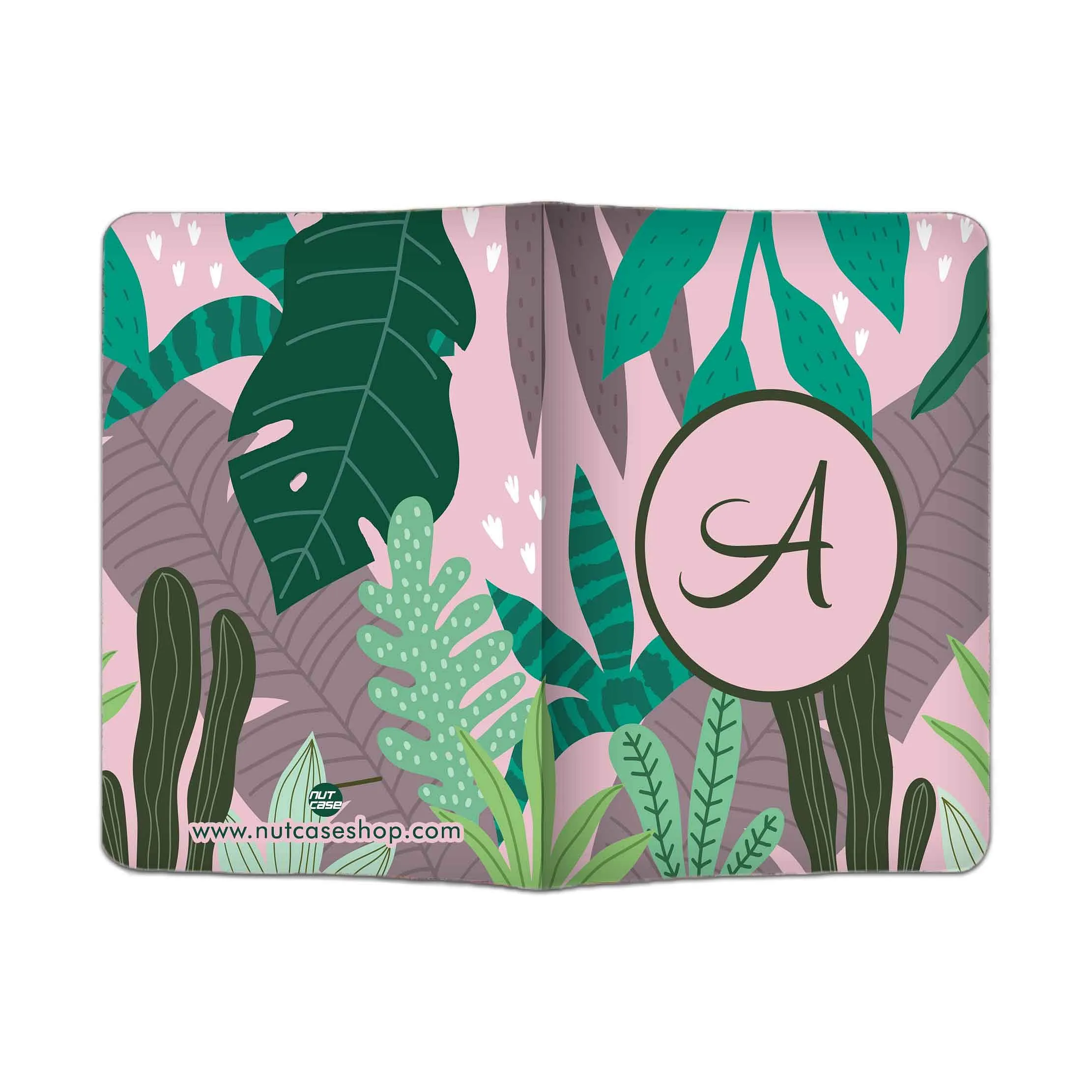 Custom Name Passport Cover  -Pink Tropical Vibes