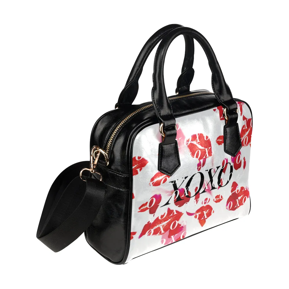 Custom Order XOXO Kisses and Petals White MINI BAG Shoulder Handbag