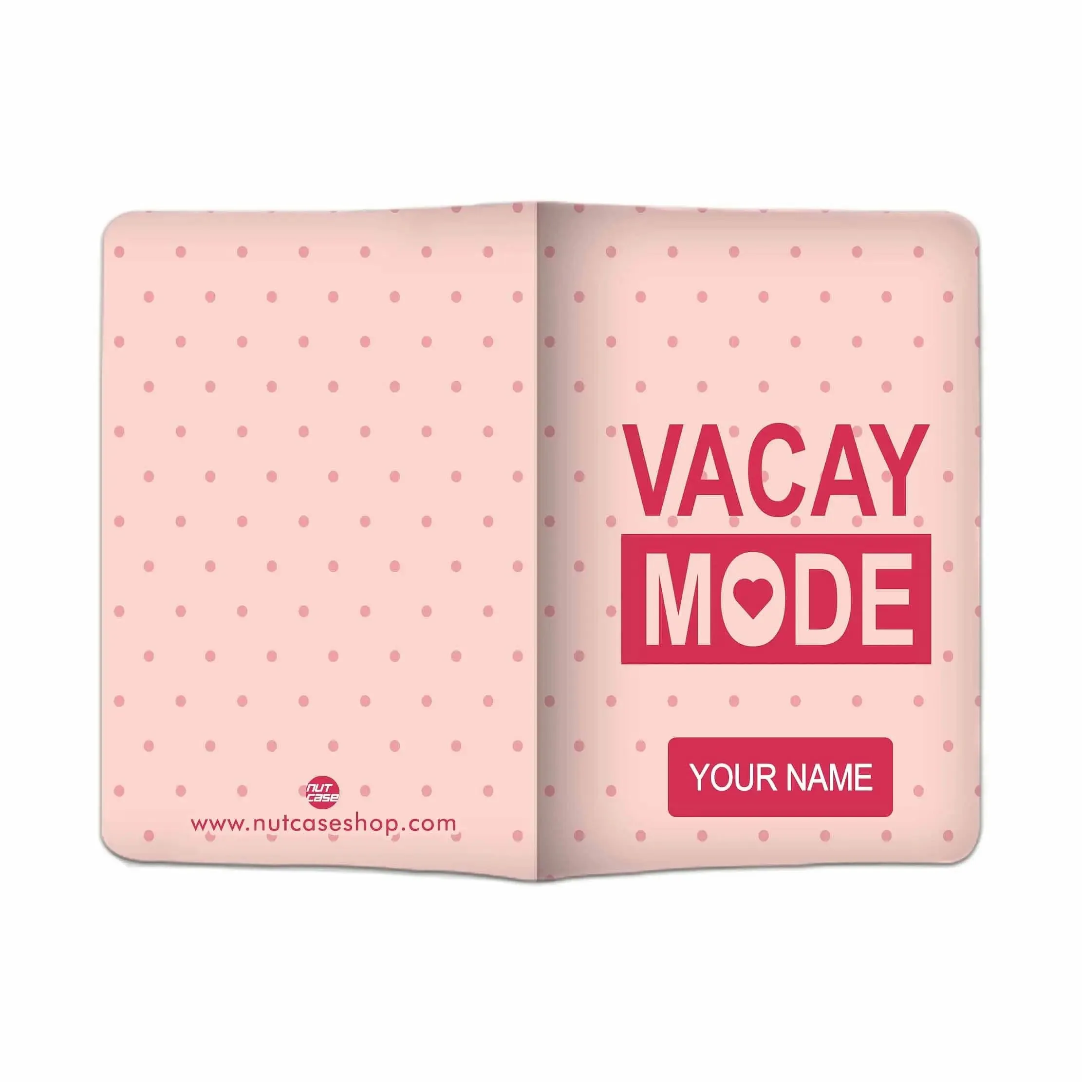 Custom Passport Cover with Name -  Vacay Mode