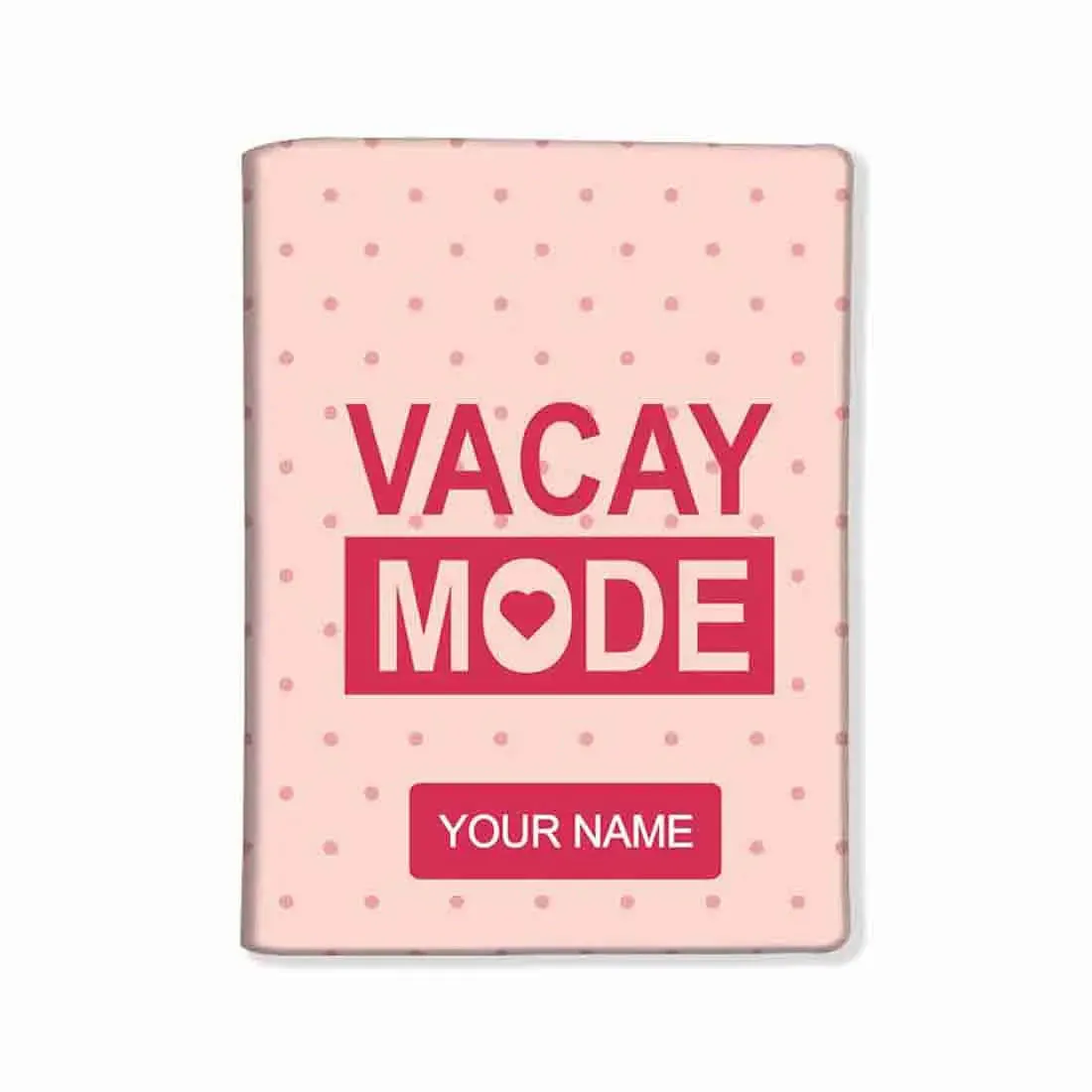 Custom Passport Cover with Name -  Vacay Mode