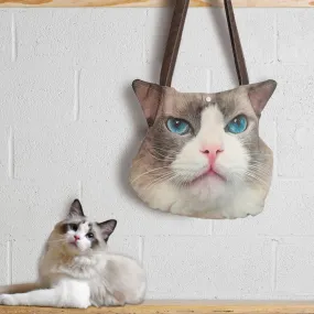 Custom Photo Bag Pet Cat Tote Bag Gift for Cat Lover