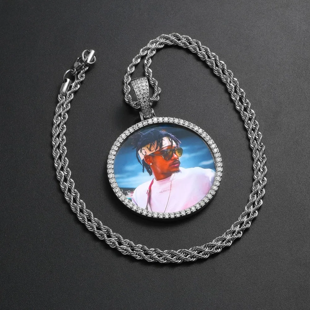 Custom Photo Medallion Necklace- Best Christmas Gifts 2023