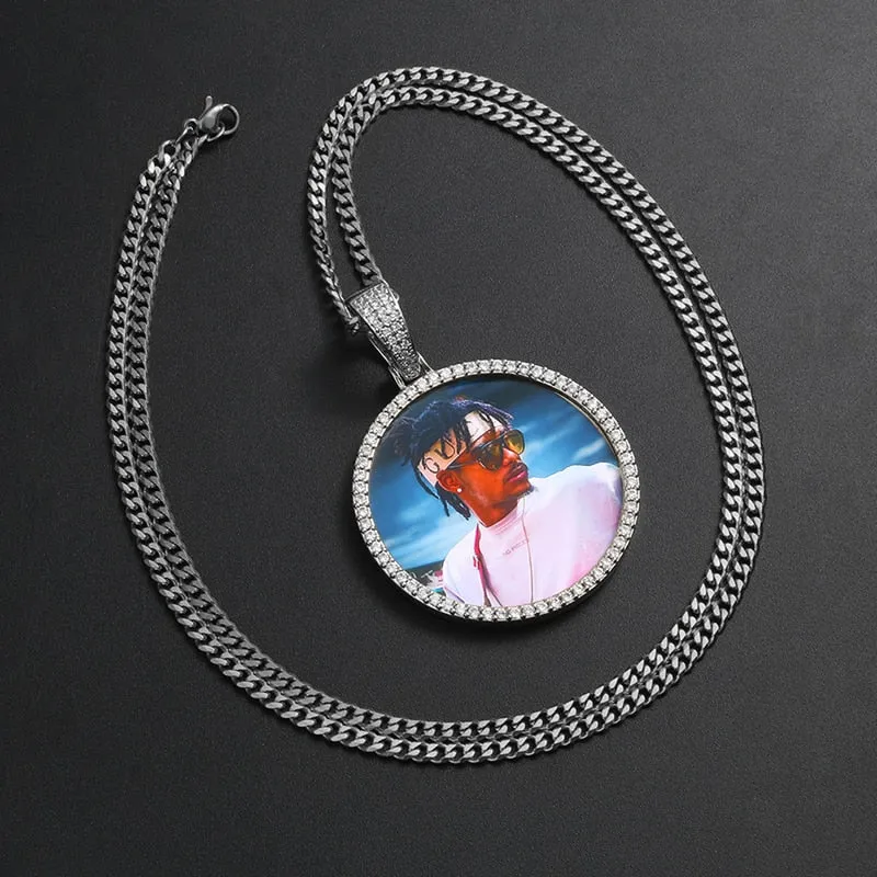 Custom Photo Medallion Necklace- Best Christmas Gifts 2023