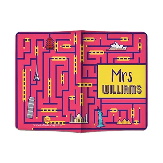 Customized Mr & Mrs Passport Cover Anniversary Gifts for CouplesLuggage Tag -  Mrs Traveller