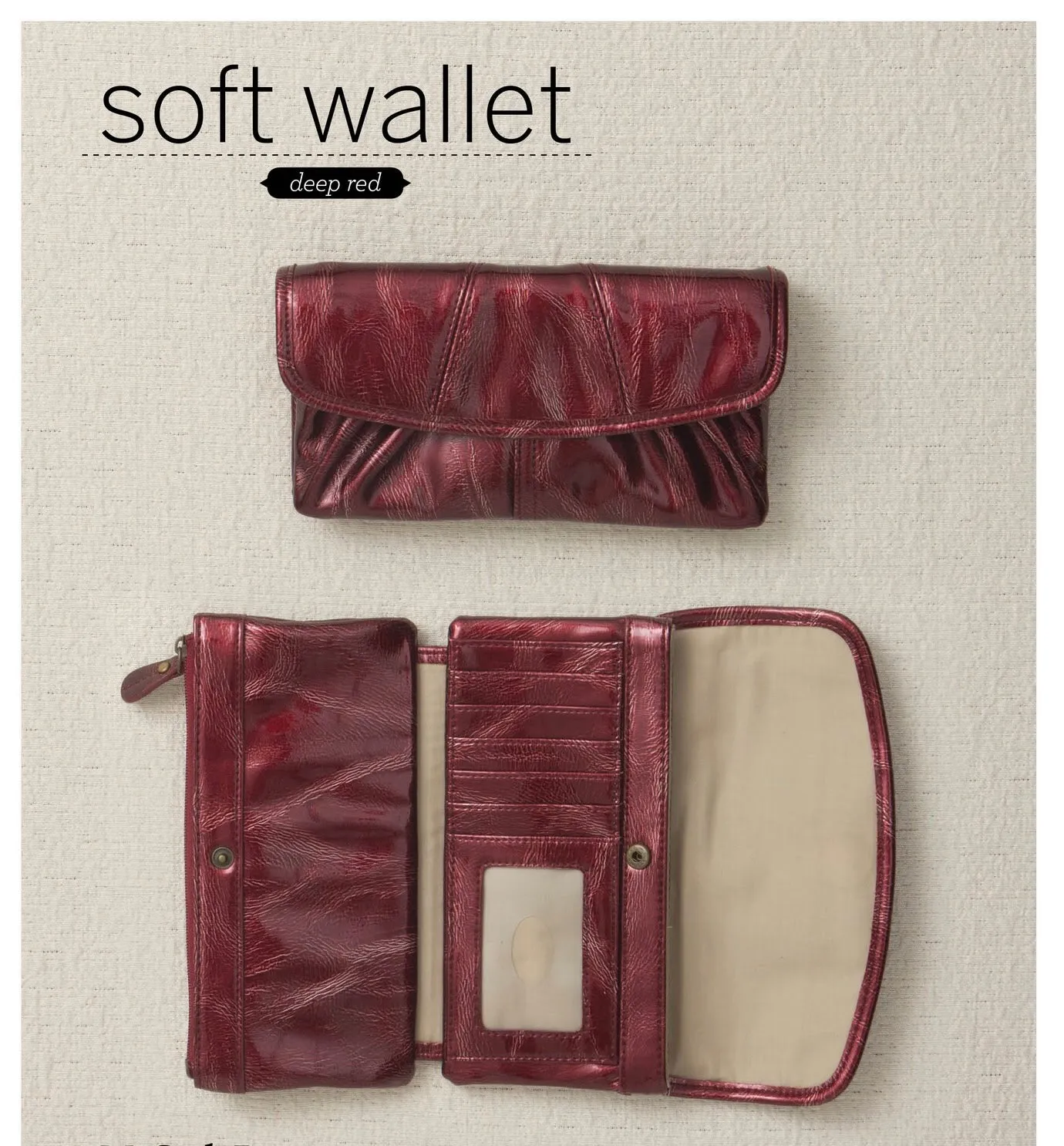 Deep Red Wallet - RETIRED