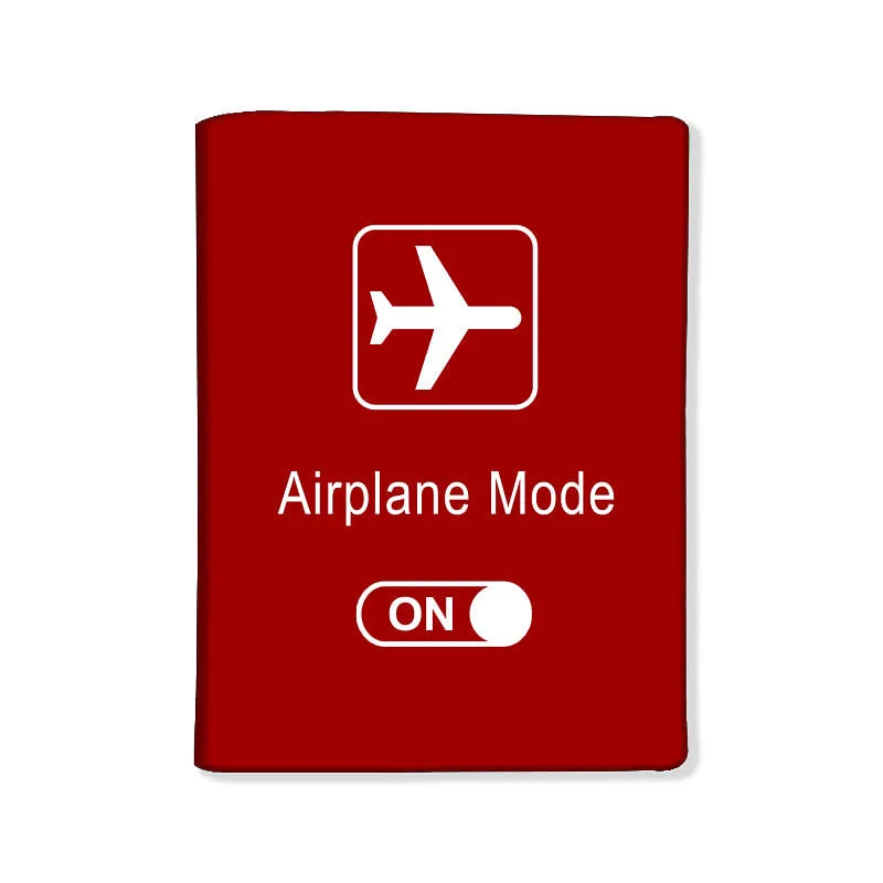 Designer Passport Cover - Airplane Mode