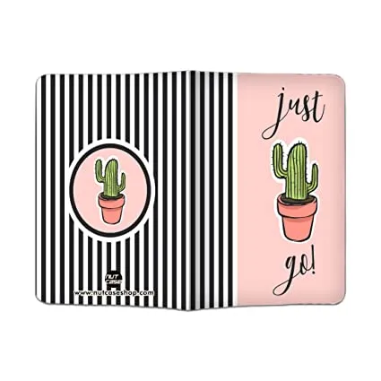 Designer Passport Cover - Baby Plant Pink