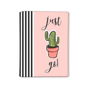 Designer Passport Cover - Baby Plant Pink