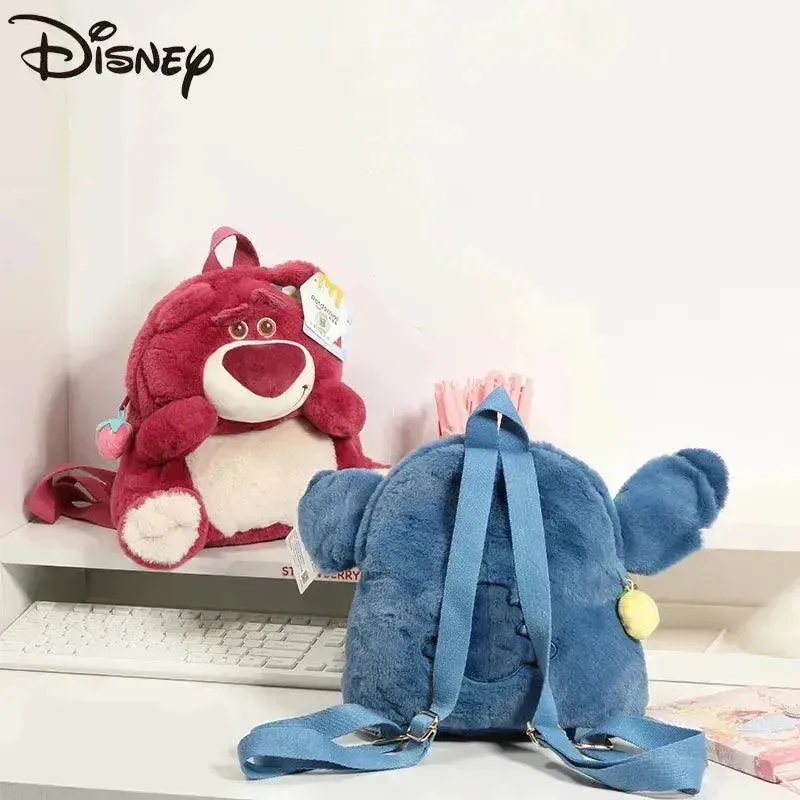 Disney Stitch and Lotso Plush Backpack