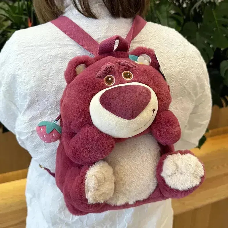 Disney Stitch and Lotso Plush Backpack