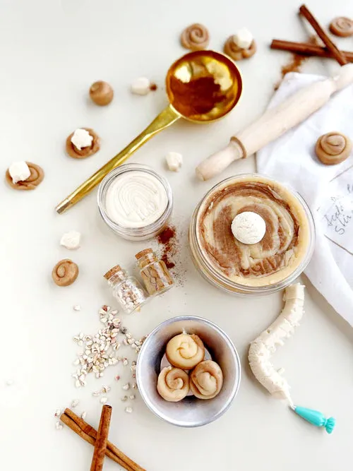 Earth Grown KidDough: Bagged Sensory Kit - Cinnamon Roll