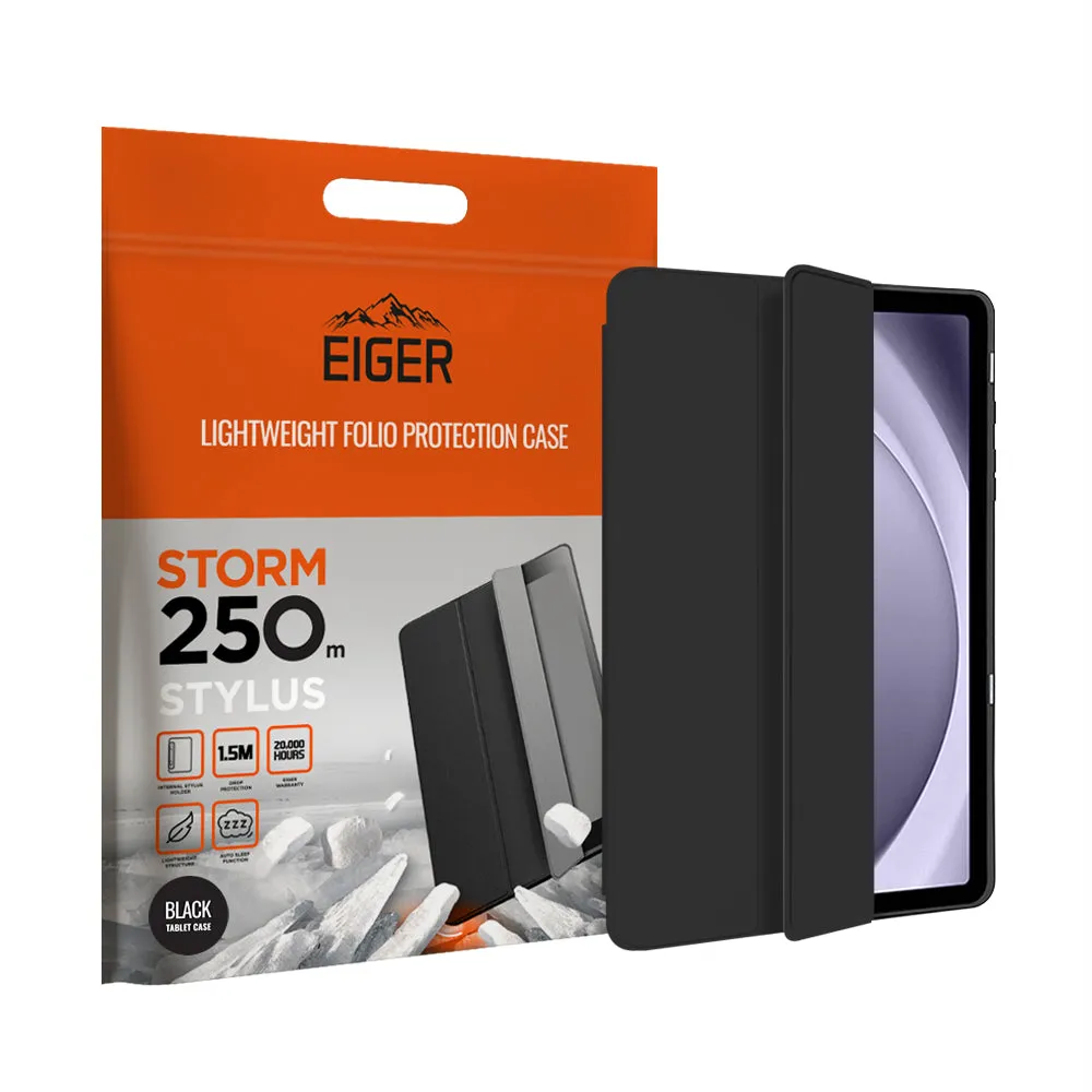 Eiger Storm 250m Stylus Case for Samsung Tab A9 8.7 in Black