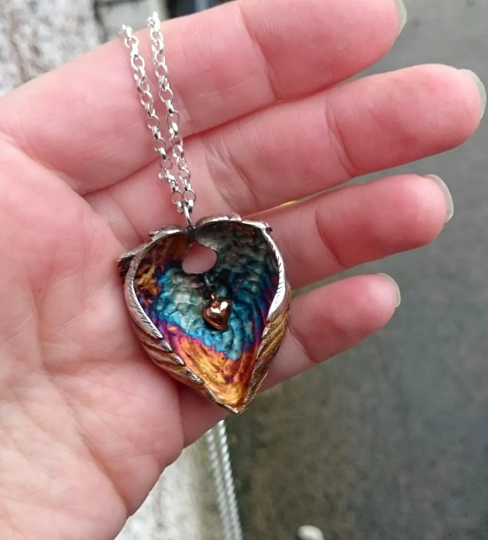 Embracing Angel Wings Pendant