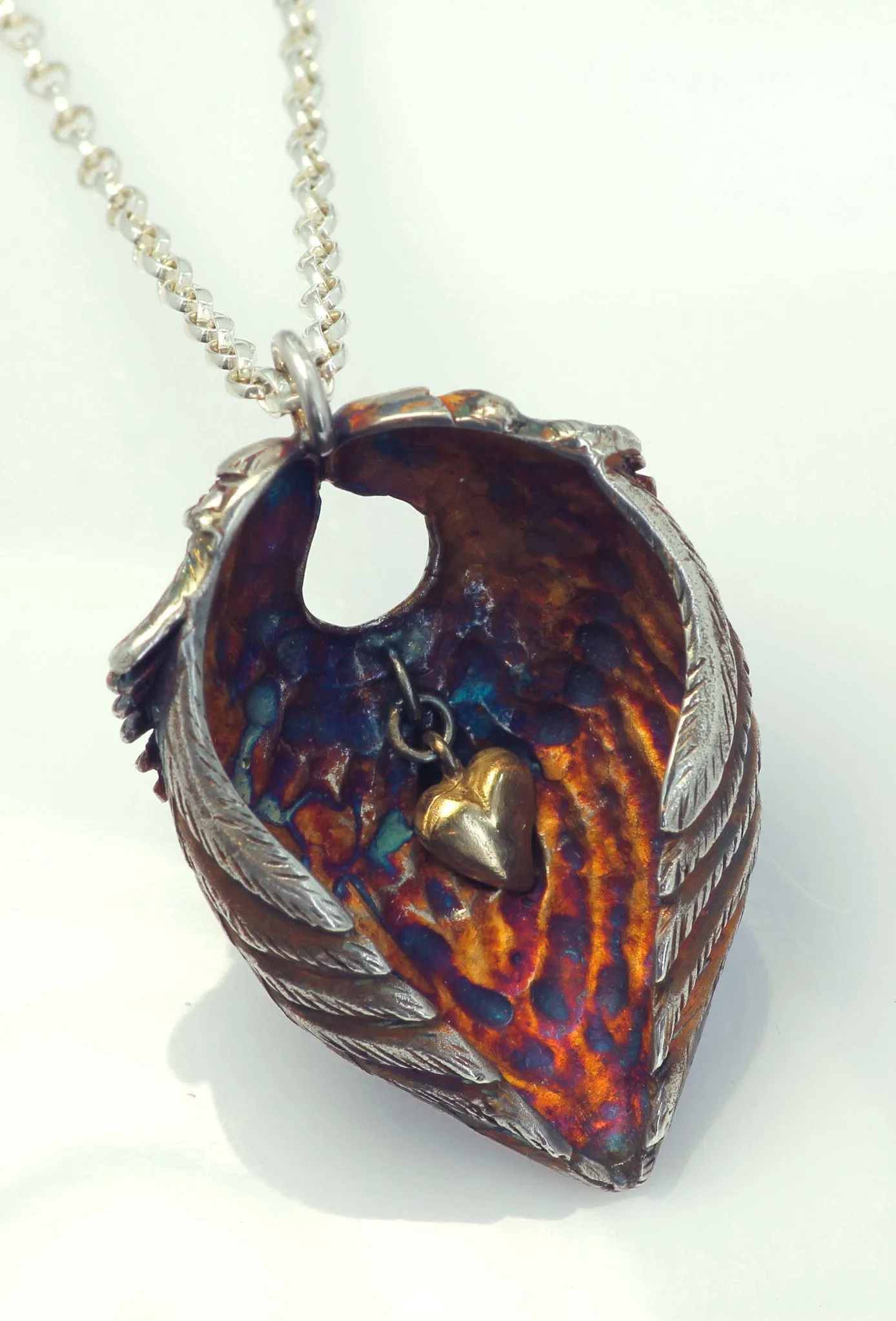 Embracing Angel Wings Pendant