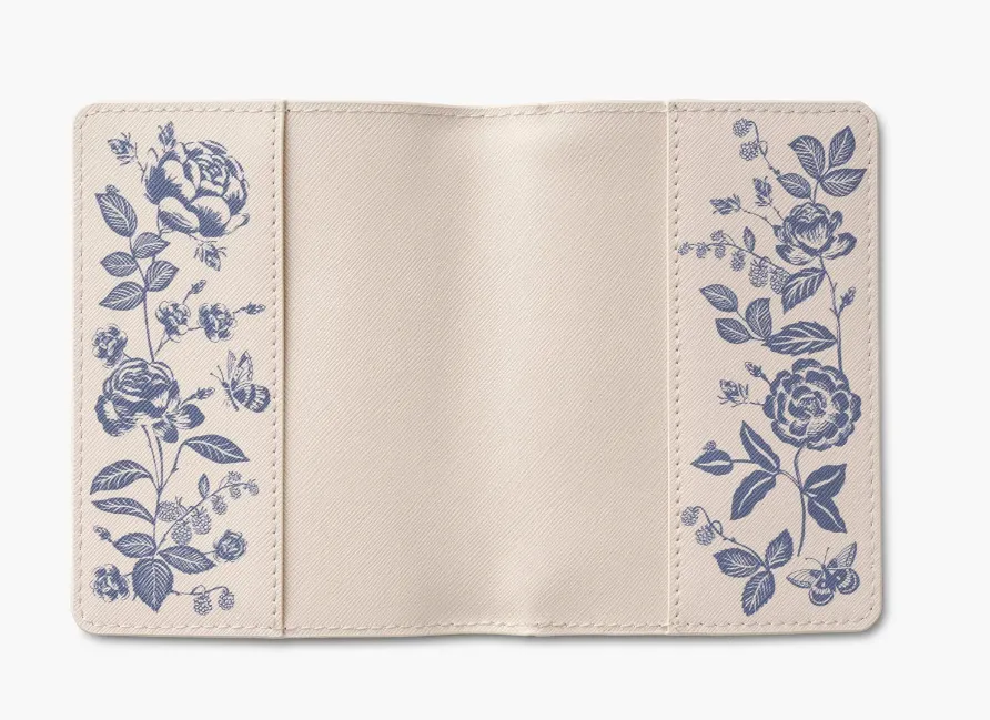 English Rose Passport & Luggage Tag Set