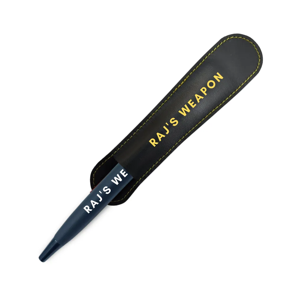 Engraved Personalised Pen Gift Set for Boss Office Colleagues (Black) - Add Name