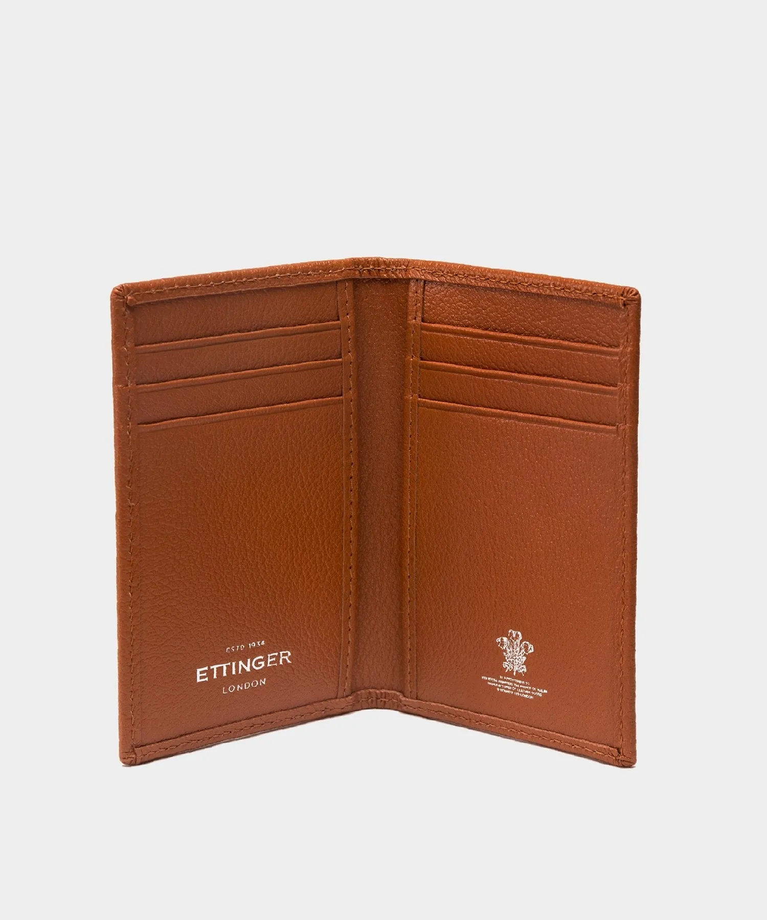 Ettinger Capra Slim Credit Card Case In Tan