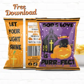 Fall Festival Chip Bag template