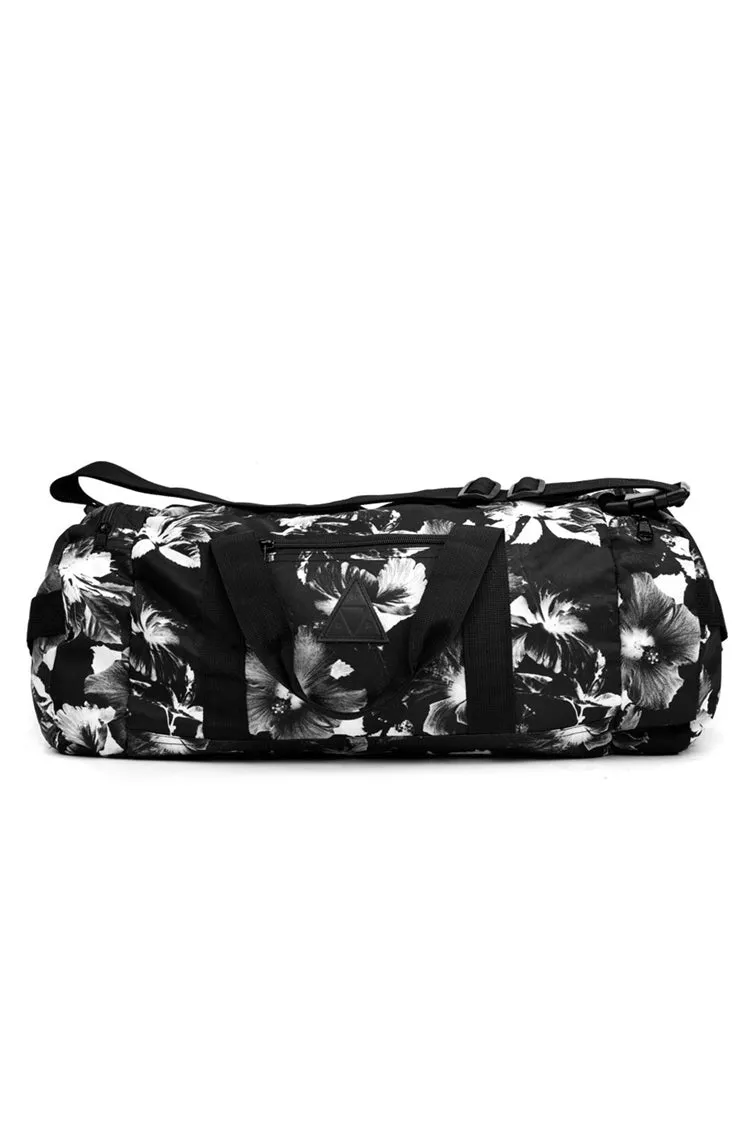 Floral Duffle Bag Black