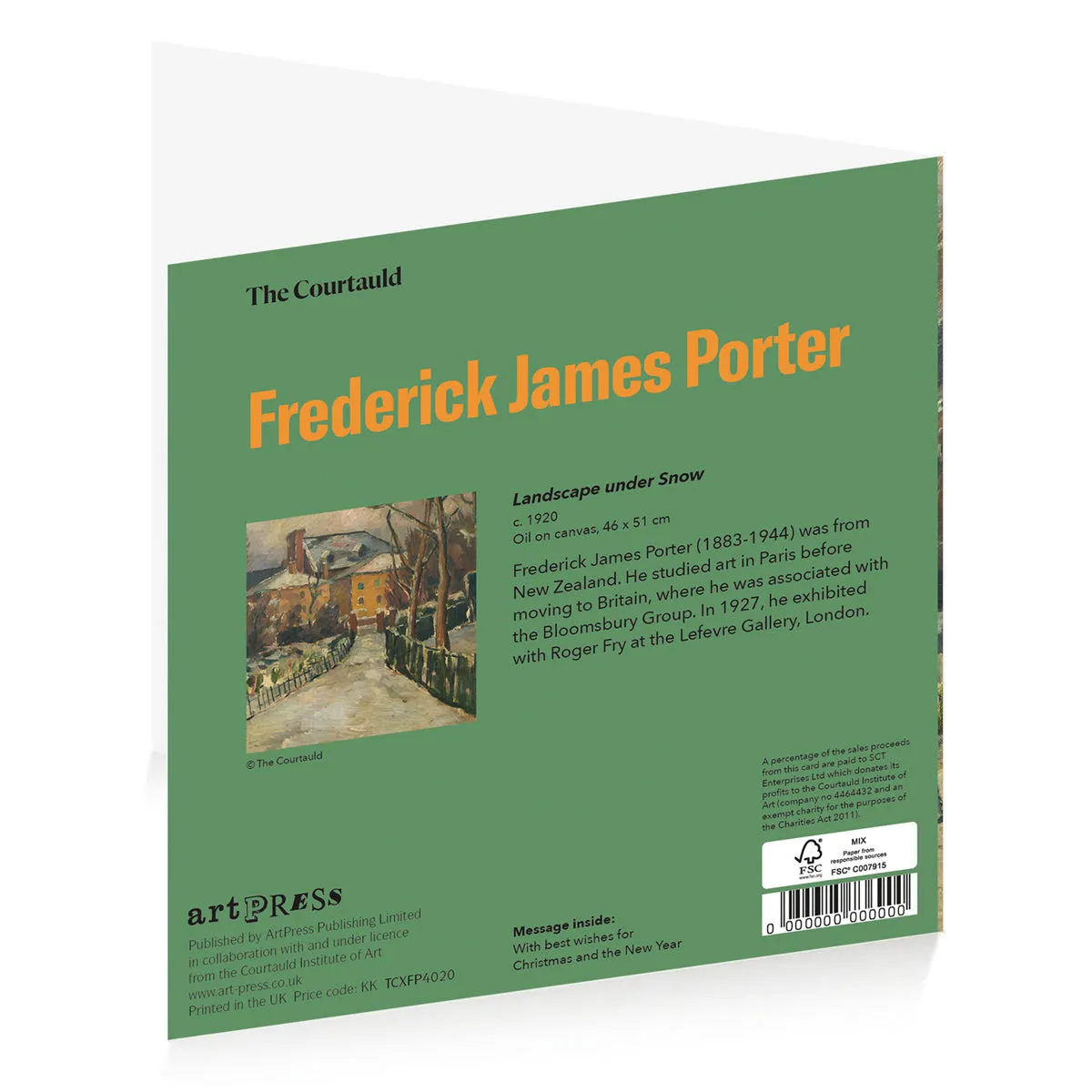 Frederick James Porter Xmas Wallet