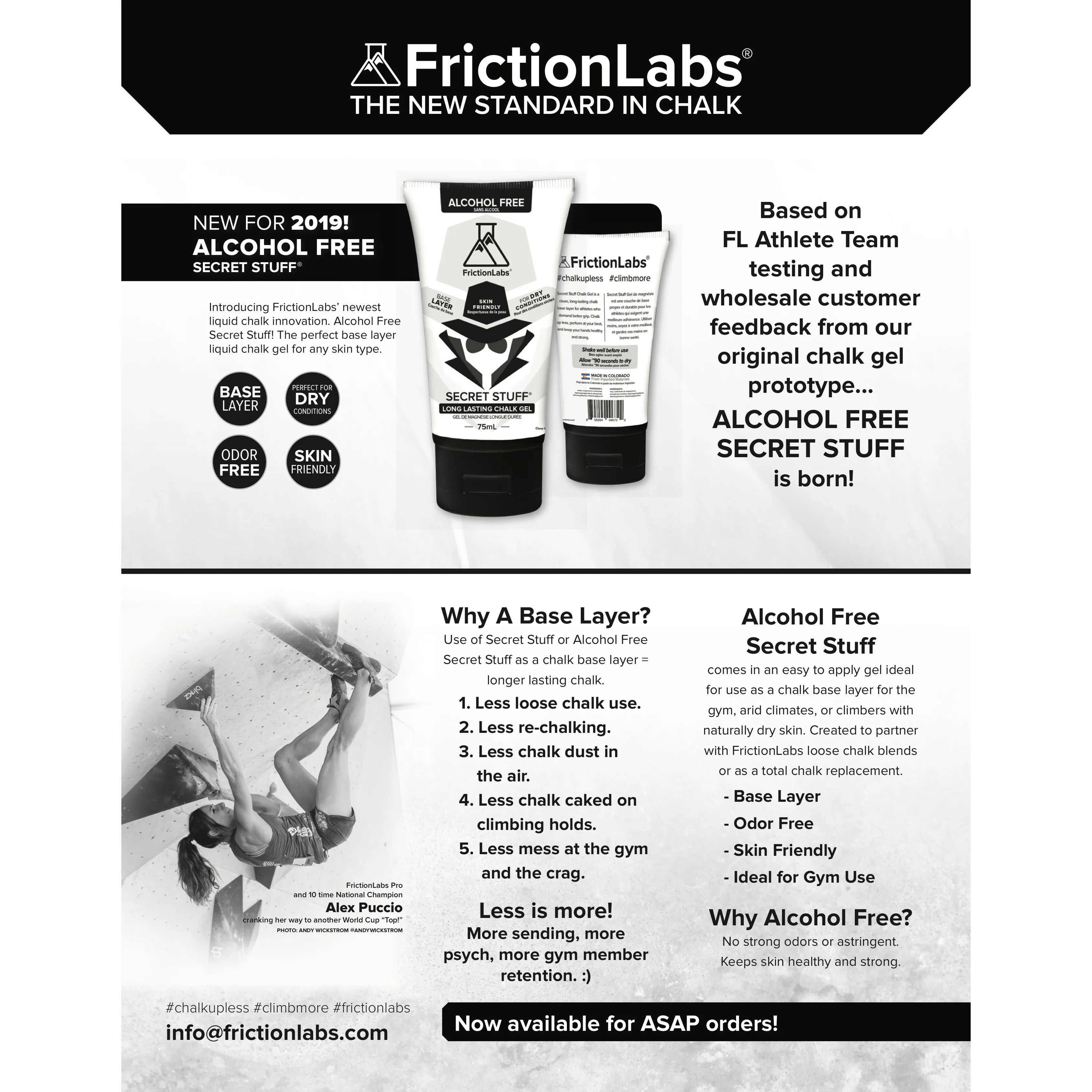 Friction Labs Alcohol Free Secret Stuff 75ml White | Buy Friction Labs Alcohol Free Secret Stuff 75ml White here | Outnorth