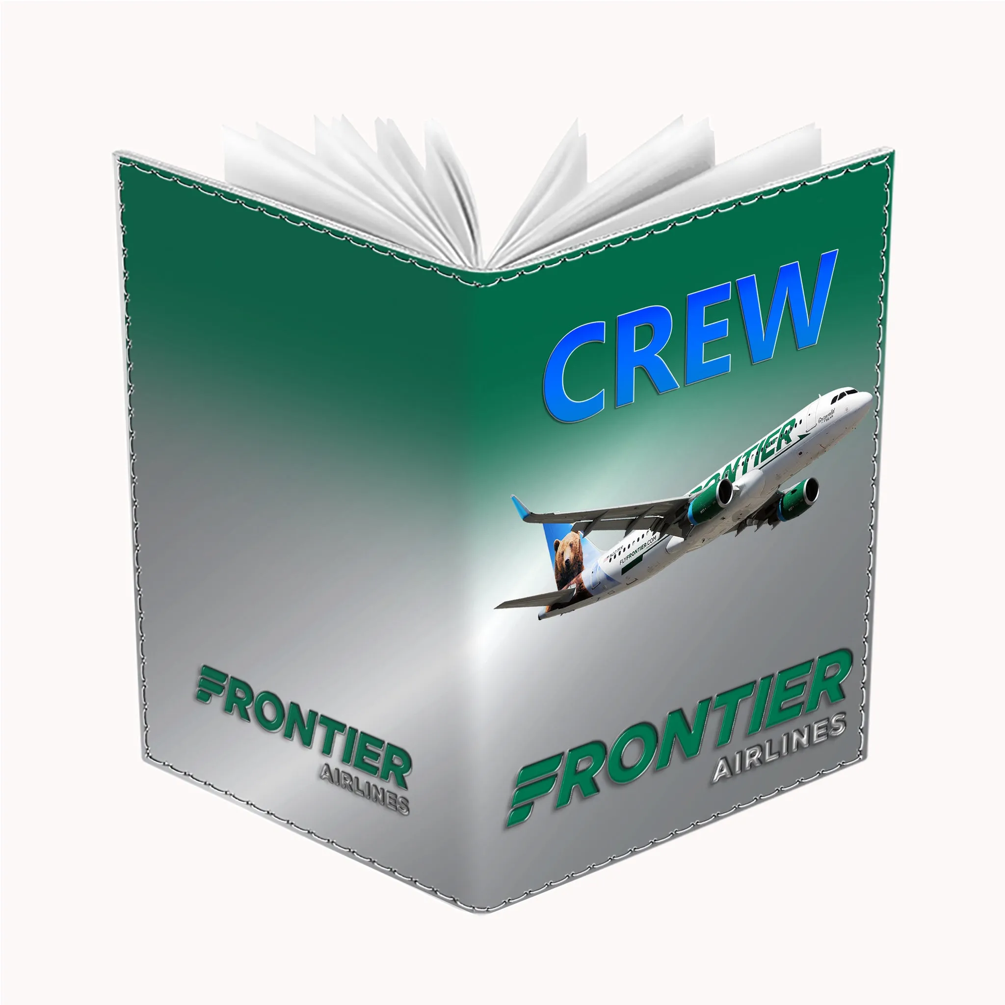 Frontier Airlines A320 Pearly Green Passport Cover