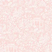 Galerie Garden Toile Wallpaper Pink G78511