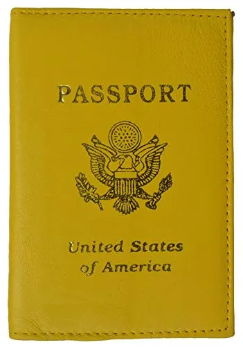 Genuine Leather Passport Cover Holder Case for Travel Best Gift BUY 1 GET 1 FREE