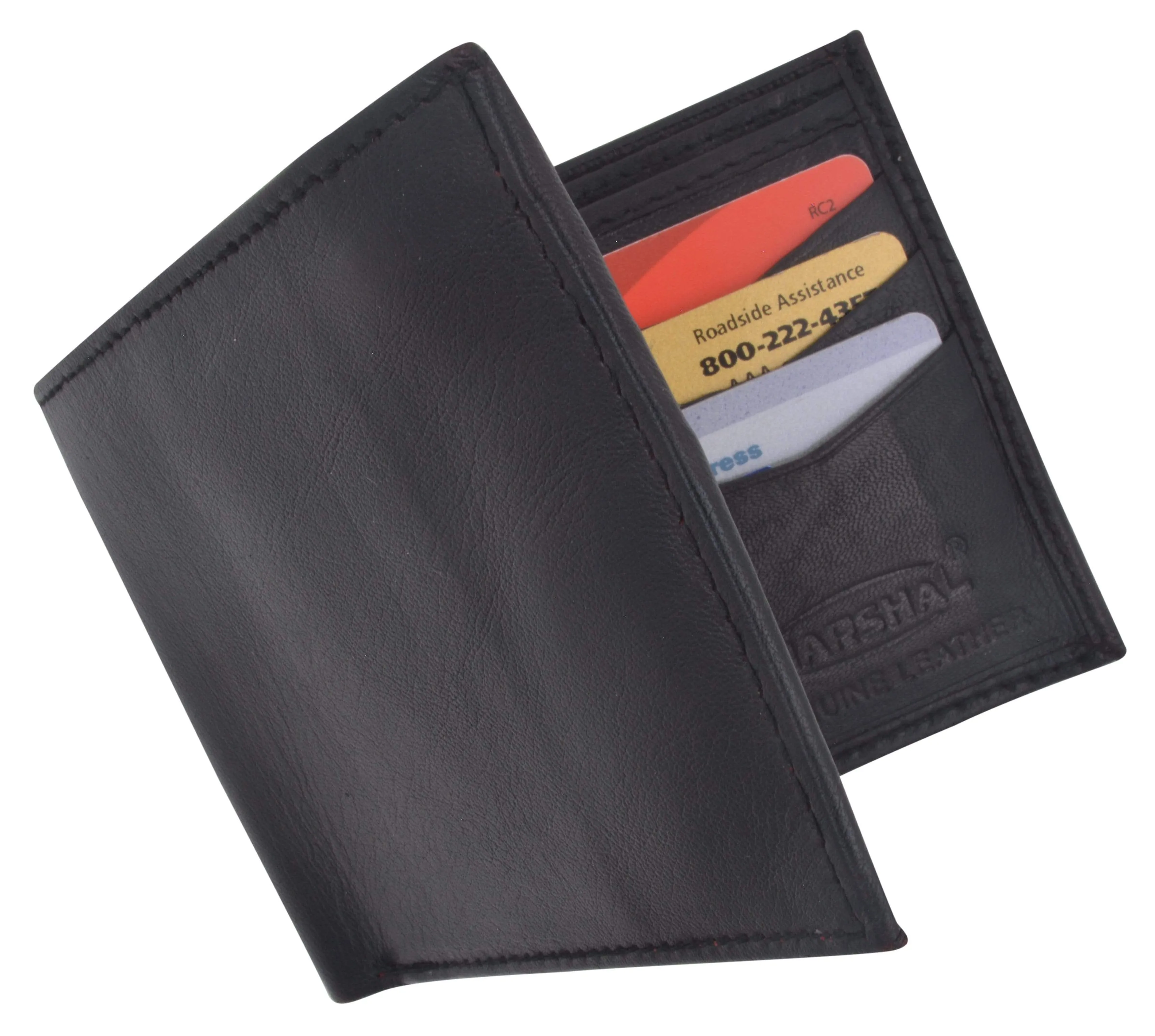 Genuine Premium Lamb Leather Credit Card Slim Design Bifold Wallet 58