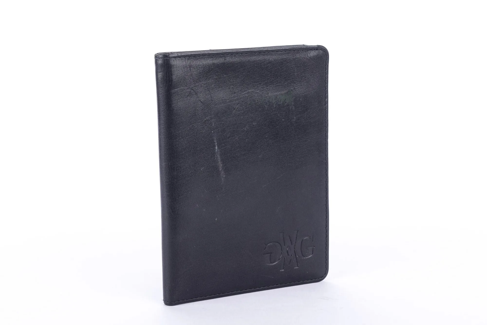 Gianrico Mori Black Leather Passport Holder