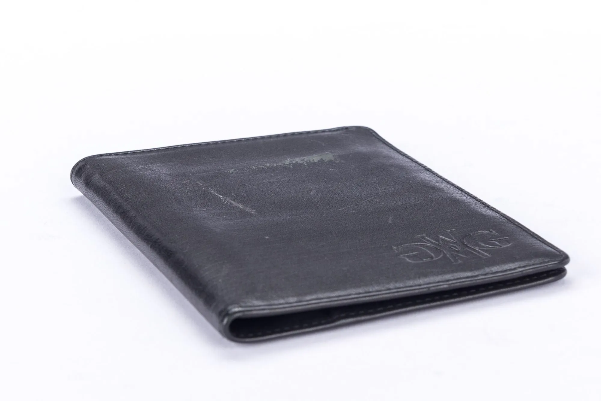 Gianrico Mori Black Leather Passport Holder