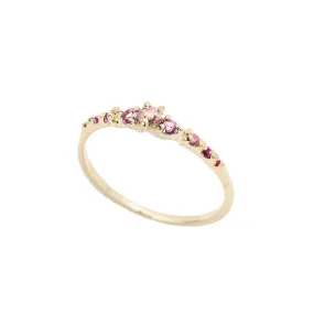 Gradient Pink Sapphire Cyndra Ring